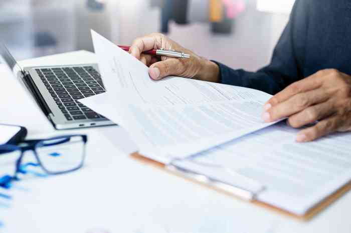 Person mit Dokumenten und Laptop - © stock.metket.com - stock.adobe.com